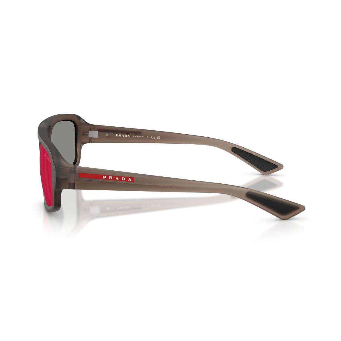 Prada Linea Rossa 0Ps B11su Rectangular Brown Frame Sunglasses