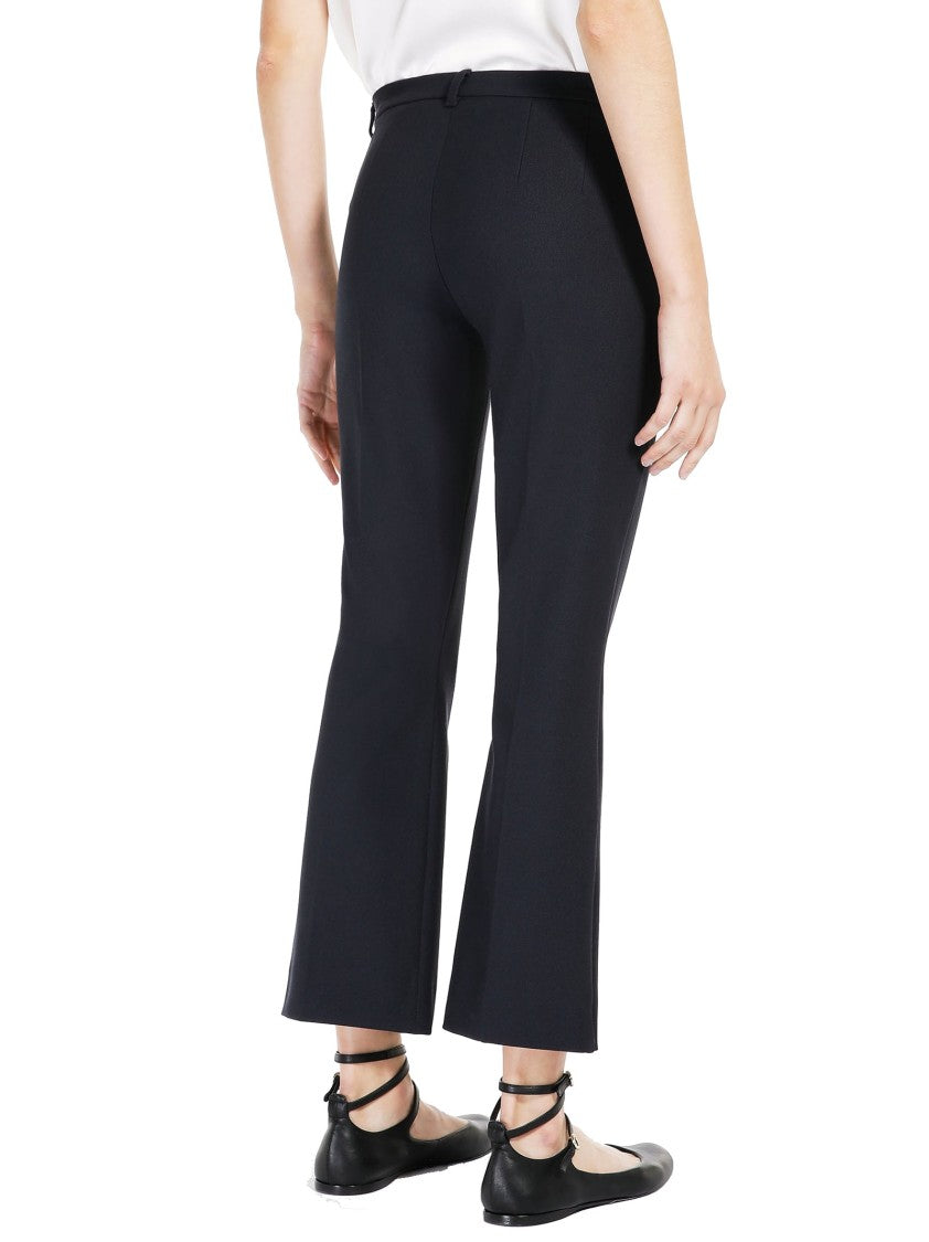 Max Mara Tailored Slim Fit Trousers With Flared Hem