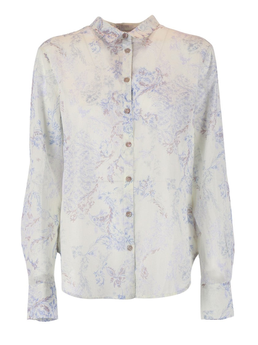 Forte Forte Cotton Voile Floral Casual Shirt
