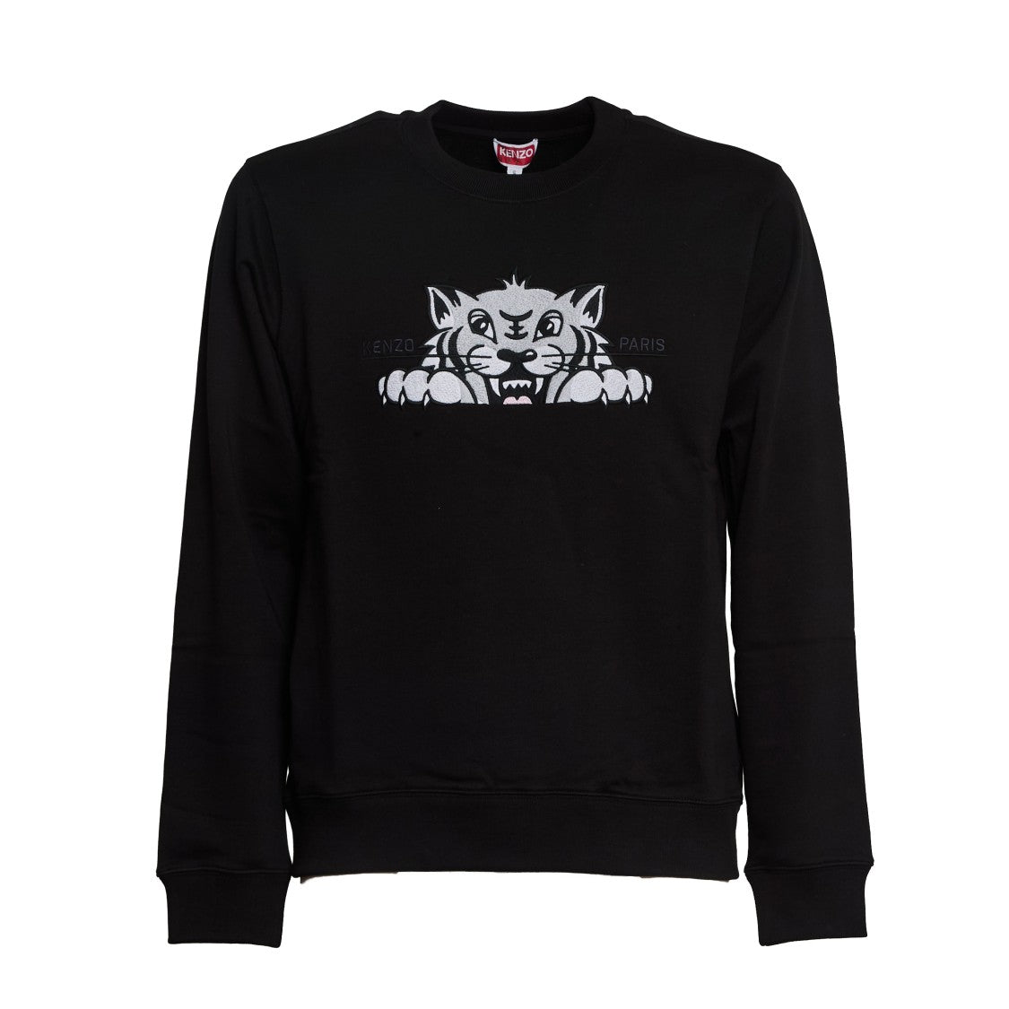 Kenzo Kenzo Happy Tiger Embroidered Cotton Sweatshirt