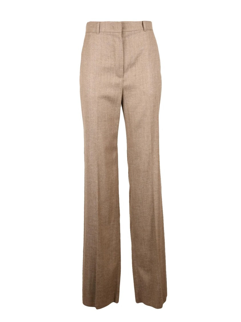 Max Mara Straight-Leg Trousers In Virgin Wool And Viscose Blend