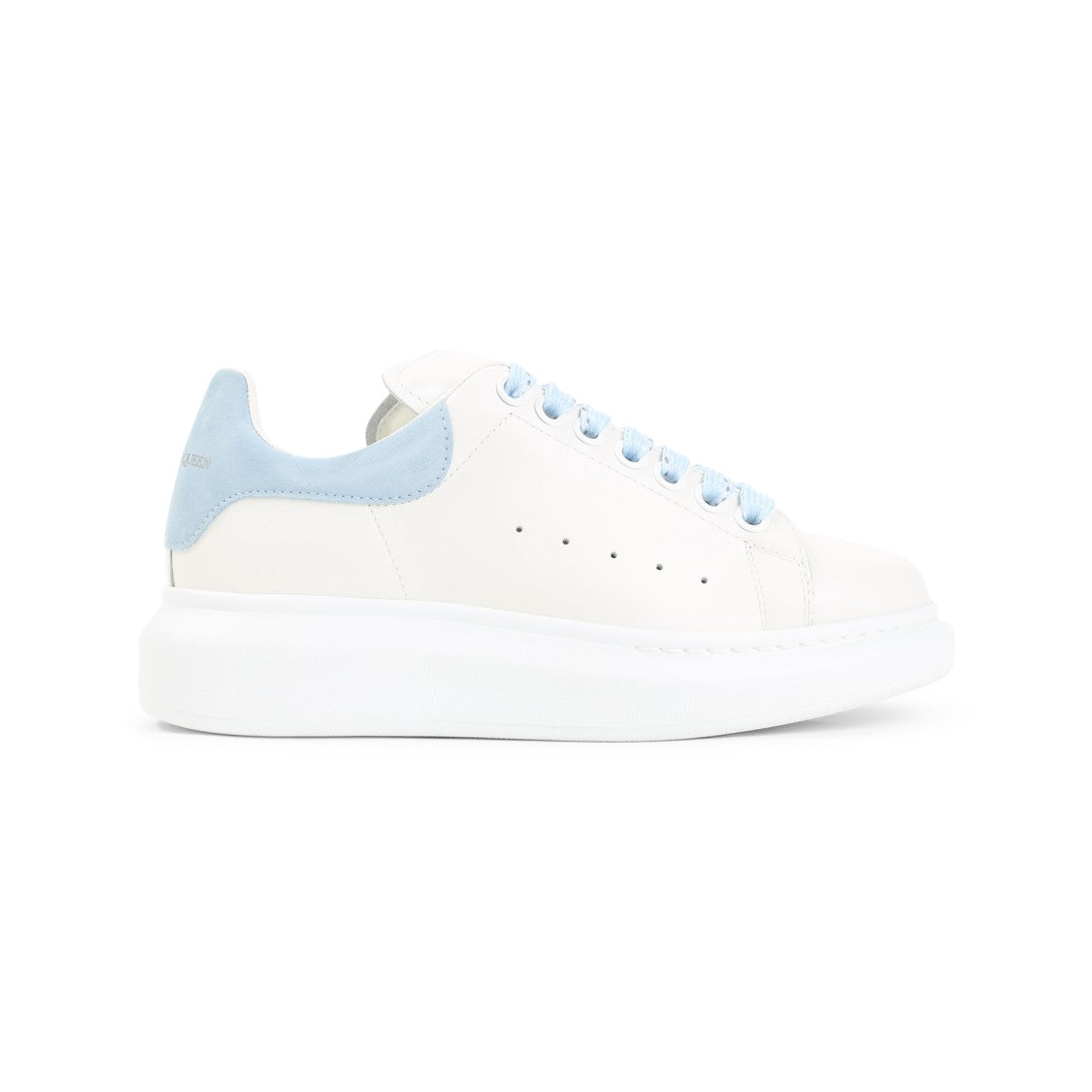 Alexander Mcqueen Calf Leather Sneakers With Elevated Sole