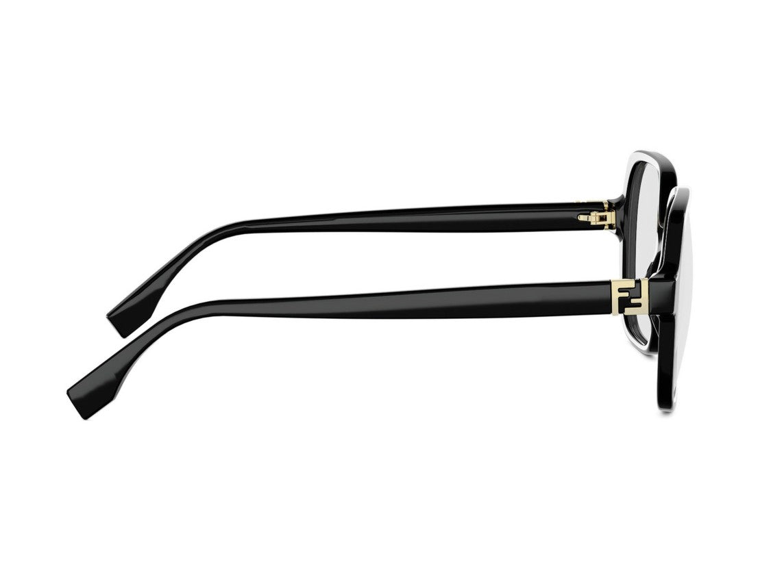 Fendi Fe50144i Gold Detail Oversized Square Sunglasses
