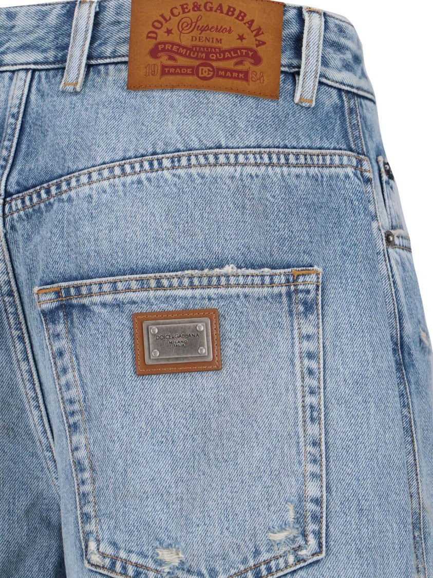 Dolce & Gabbana Classic Straight-Leg Jeans With Mid-Rise Design