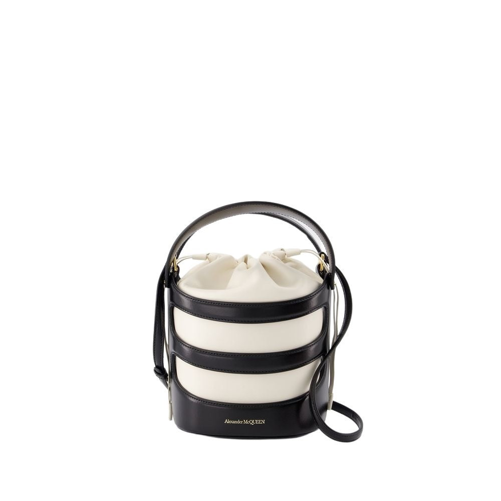 Alexander Mcqueen Rise Bag - Leather - Black/Ivory