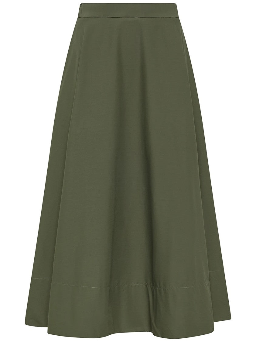 Cruna A-Line Clean Waistband Structured Minimalist Skirt