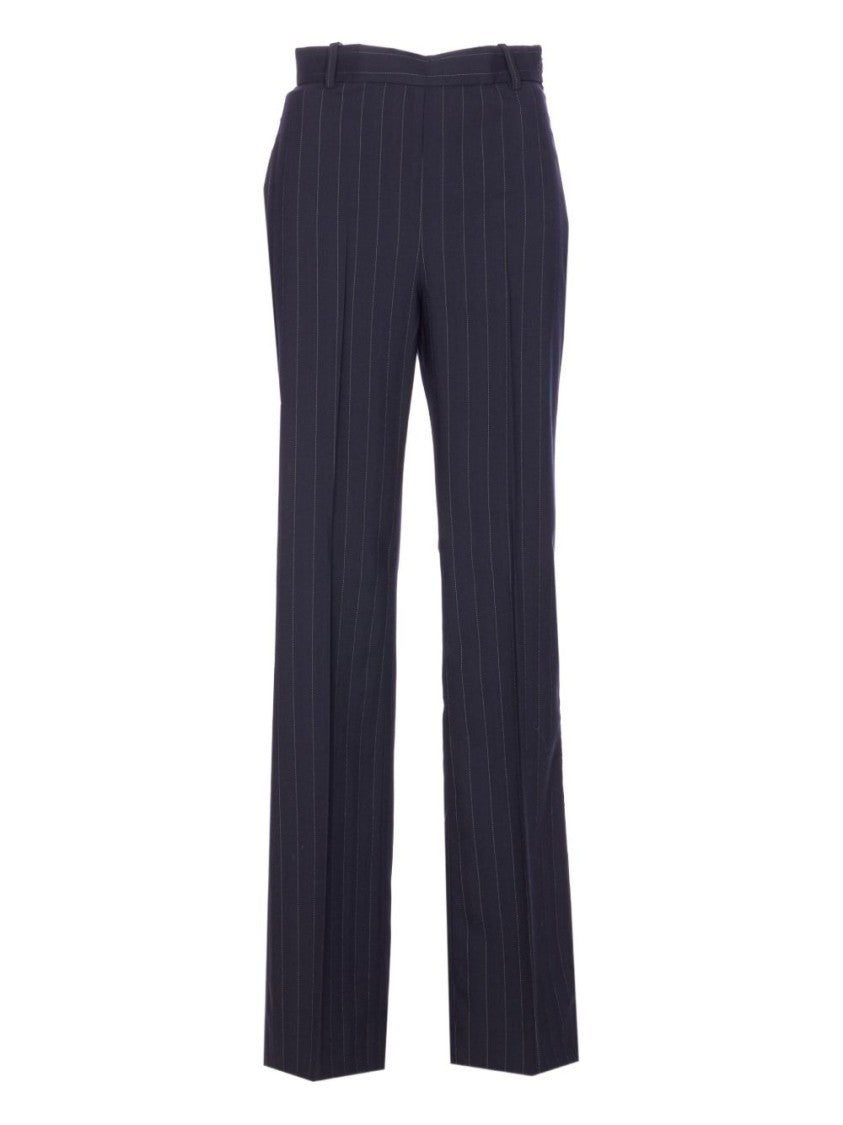 Pinko Tailored Blue And White Pinstripe Trousers