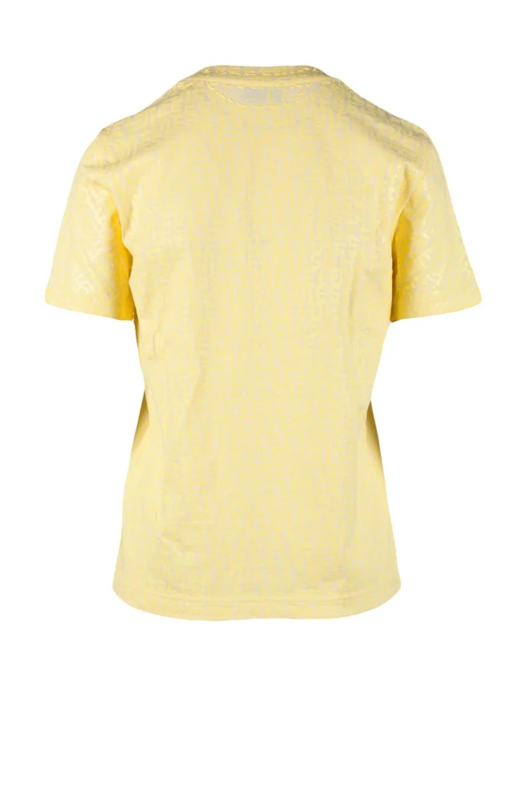 Diesel Yellow Crewneck Cotton T-Shirt