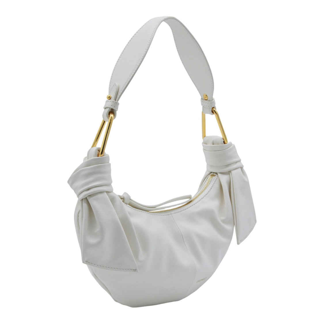 Coccinelle Crescent-Shaped White Coccinelle Bag
