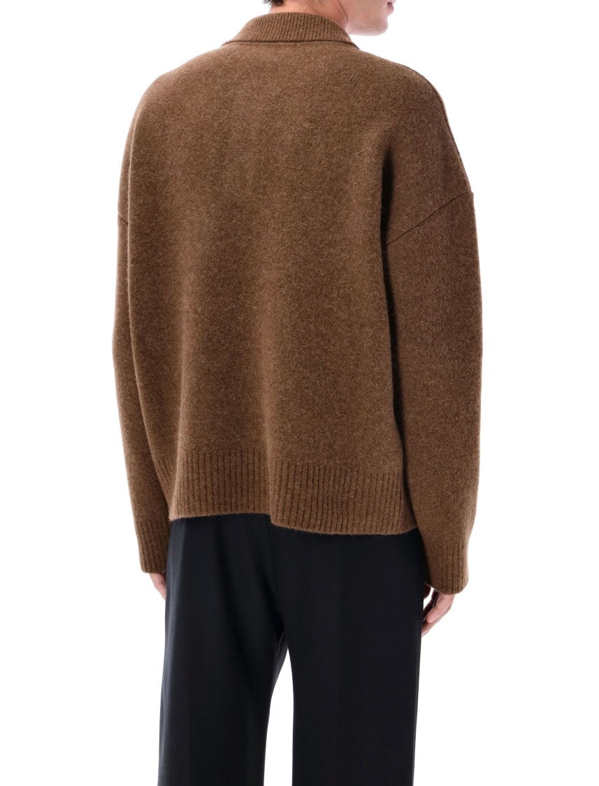 Ami Paris Wool Polo Sweater