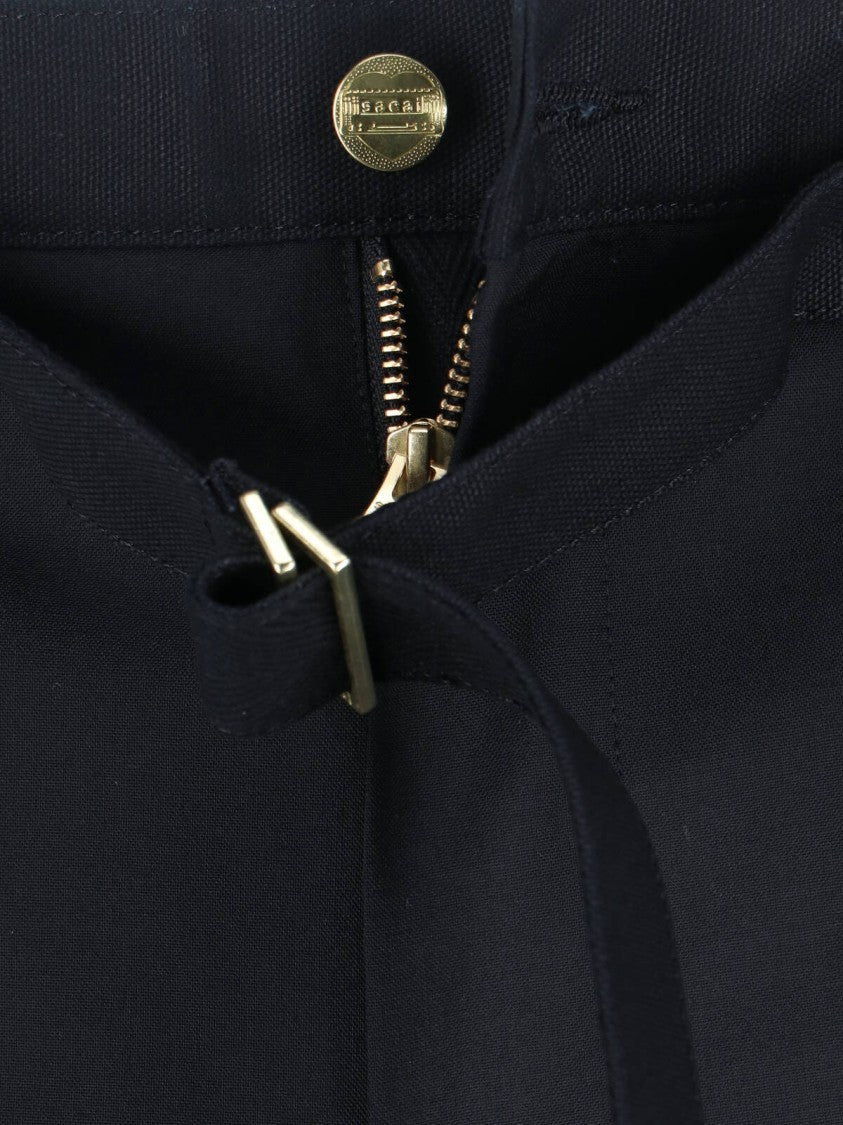 Sacai Double Knee Pants Sacai X Carhartt Wip With Belted Mid-Rise