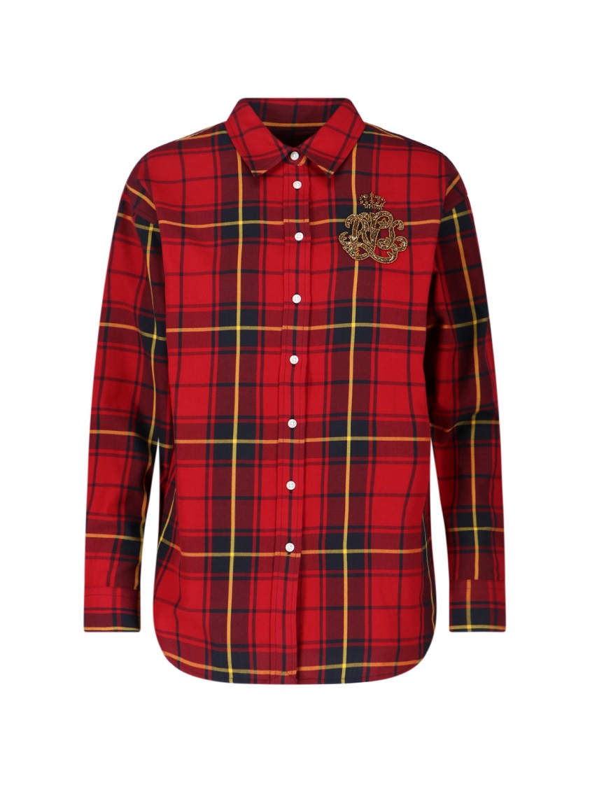 Polo Ralph Lauren Beaded Stripe Shirt – Red