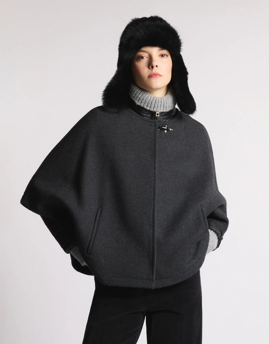 Fay Double-Face Wool Cape