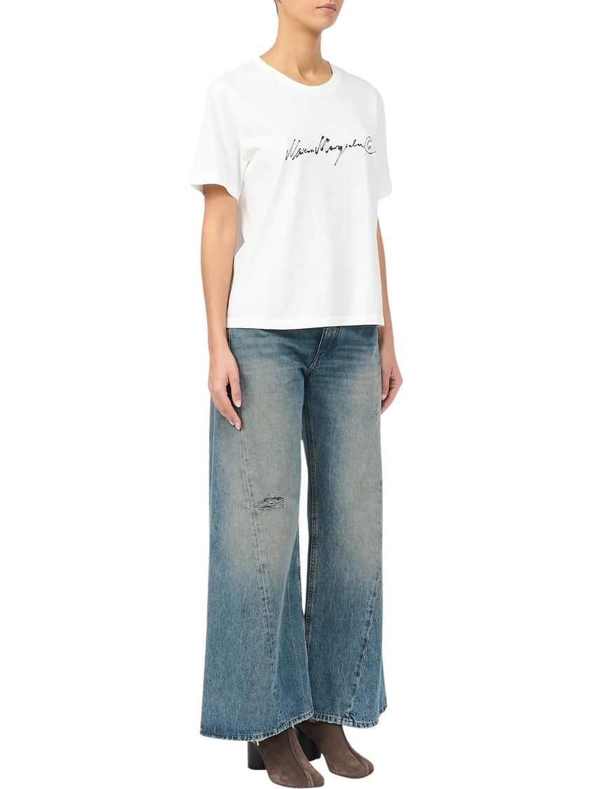 Mm6 By Maison Margiela Handwritten Script Boxy T-Shirt