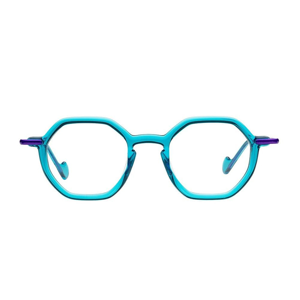 Matttew Jelly Transparent Turquoise Acetate Sunglasses