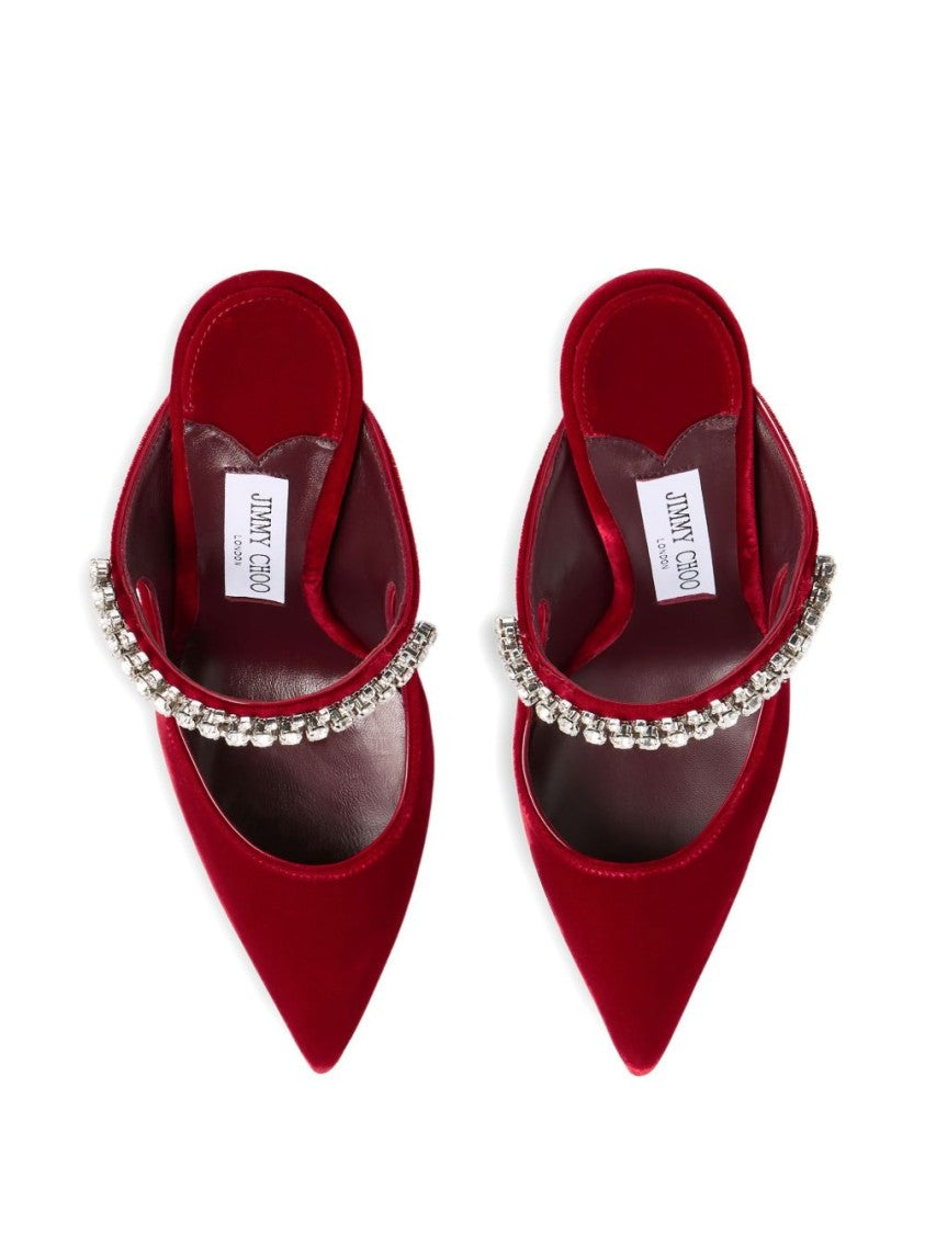 Jimmy Choo Pointed-Toe Slingback Pumps With Crystal Embellishments