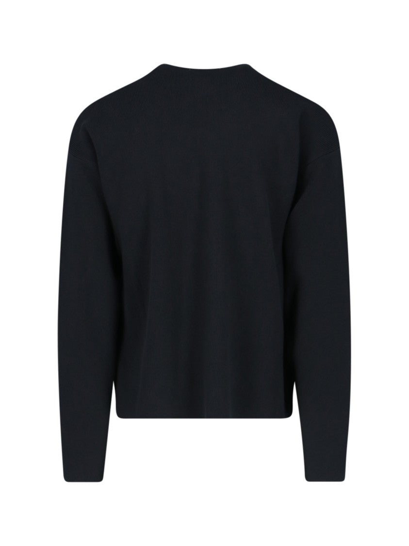Ami Logo Sweater – Black