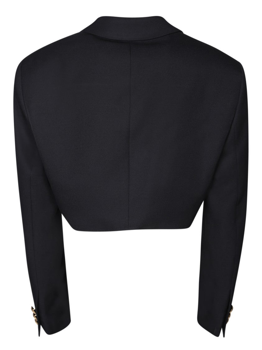 Palm Angels Black Wool-Blend Jacket