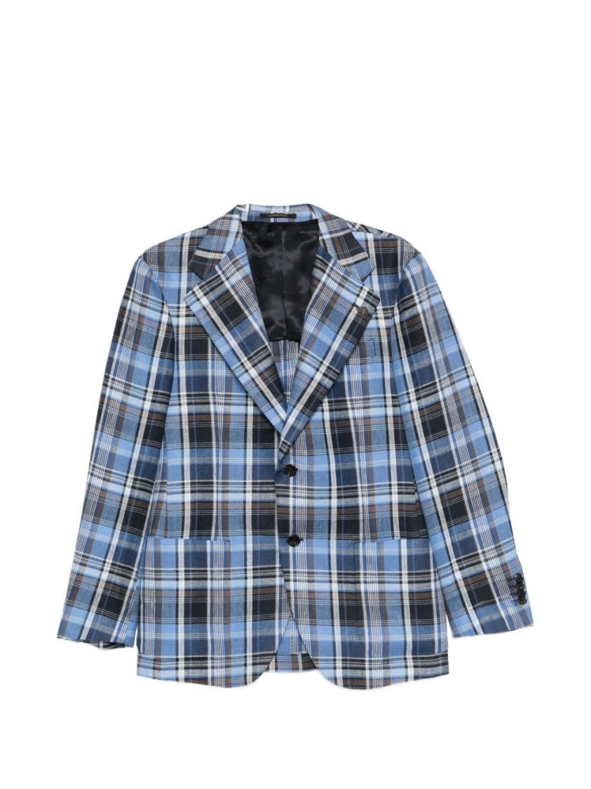 Gabriele Pasini Tailored Checked Notch Lapels Blazer