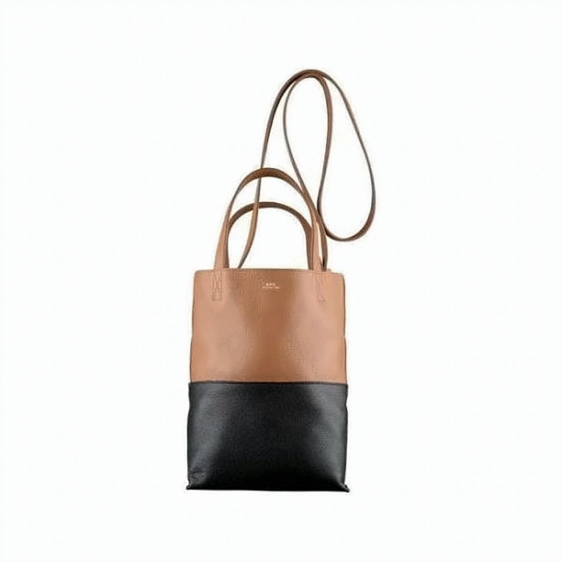 A.P.C. Two-Tone Calf Leather Shoulder Bag