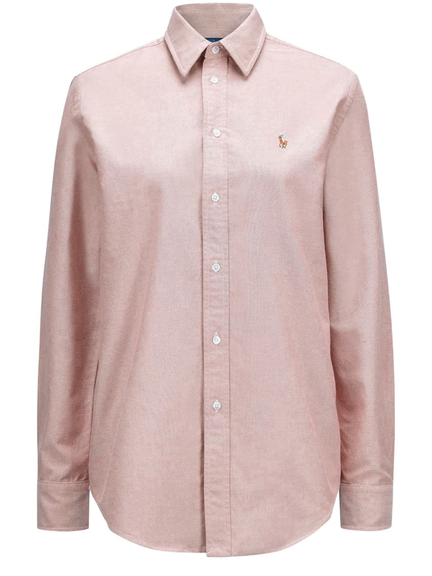 Polo Ralph Lauren Cotton Shirt With Embroidered Logo Detail
