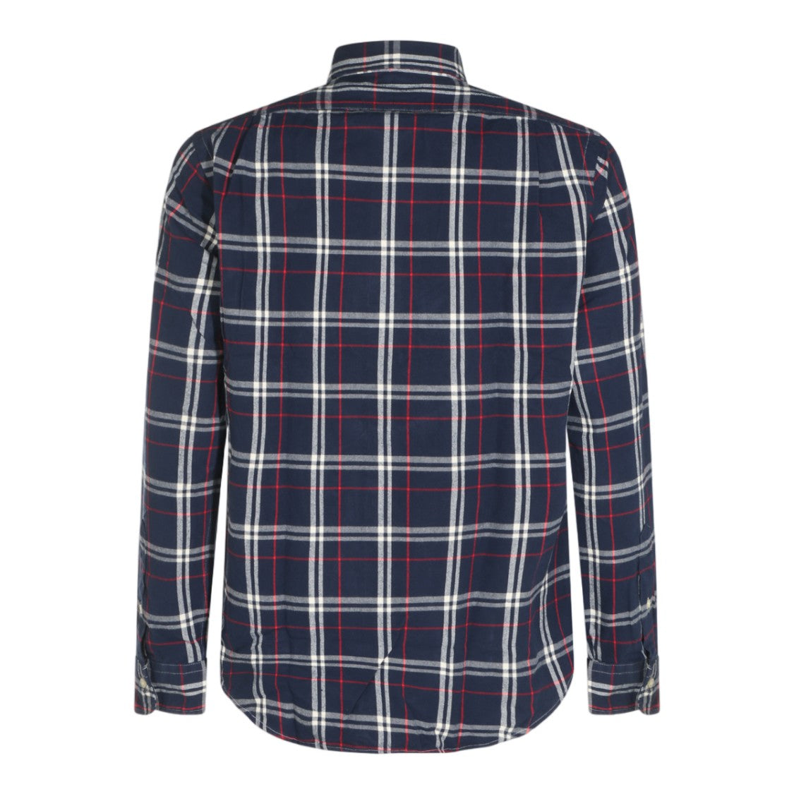 Polo Ralph Lauren Long-Sleeve Button-Up Shirt In Navy Plaid Pattern