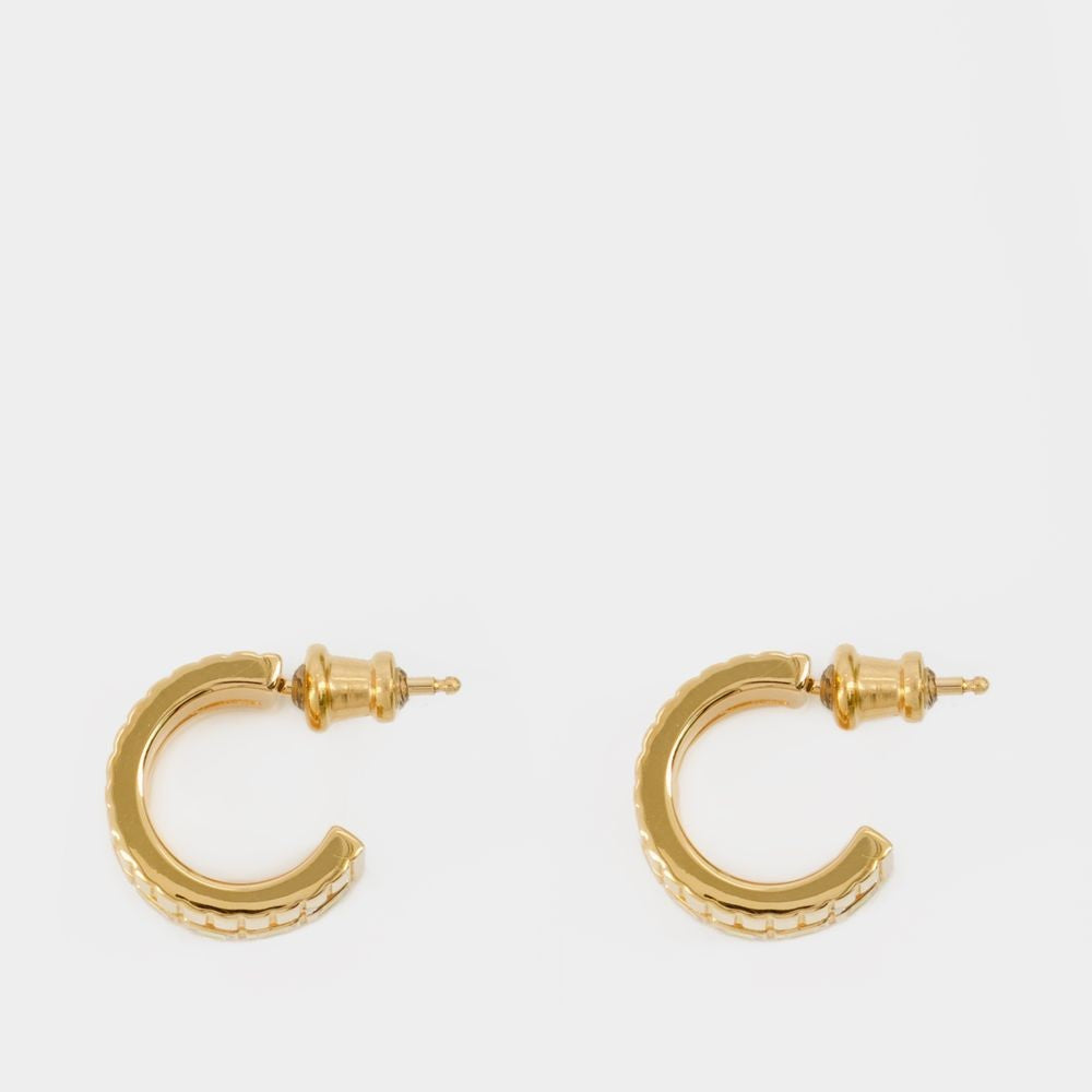 Ivi Mini Slot Earring - Egg Shell - Or