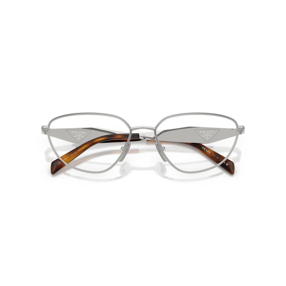 Prada 0Pr D52v Cat-Eye Silver Frame Eyeglasses