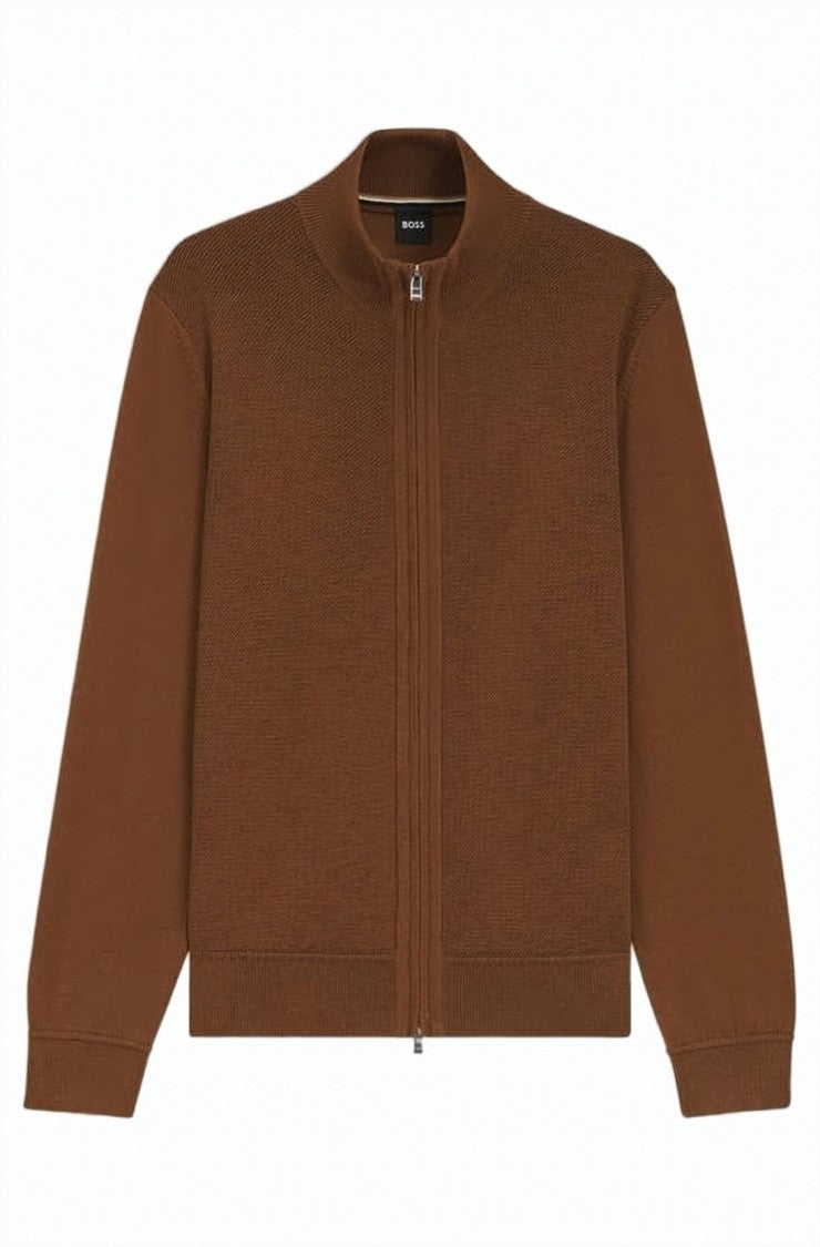 Hugo Boss High Neck Wool Cardigan