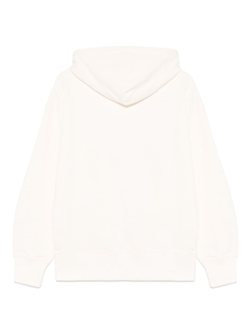Msgm Relaxed White Sweatshirt