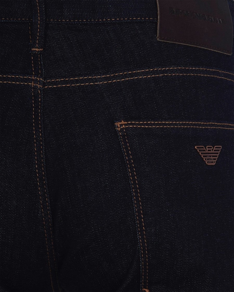 Emporio Armani Stretch Cotton Denim Slim Fit Jeans