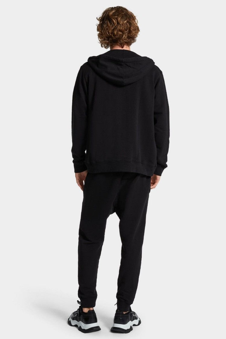 Dsquared2 Black Cotton Fleece Jogger Sweatpants