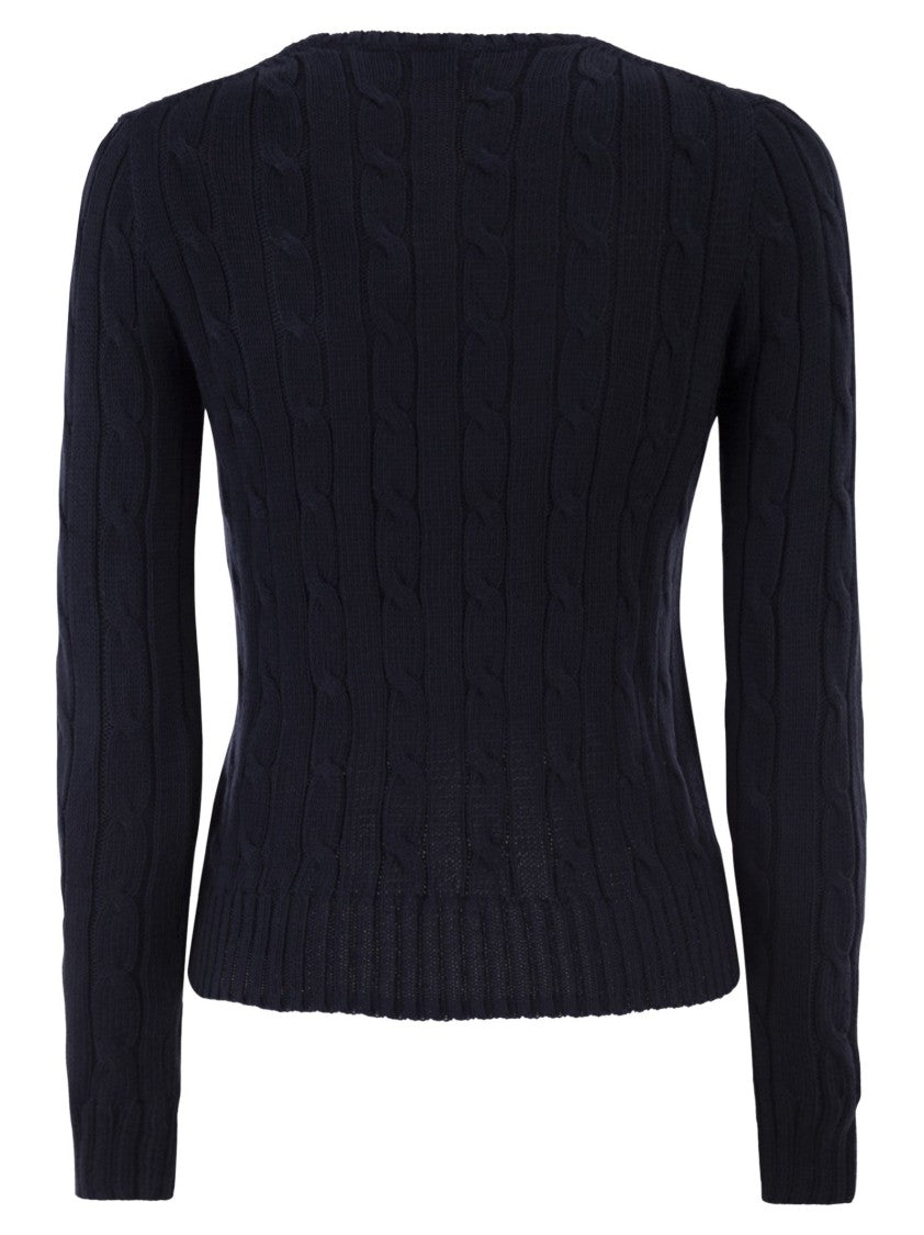 Polo Ralph Lauren Cotton Cable Knit Crew Neck Jumper