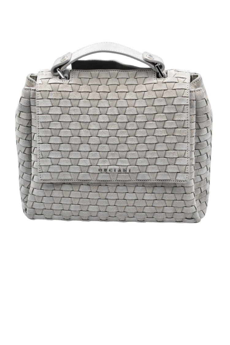 Orciani Beige Elegant Practical Spacious Handbag