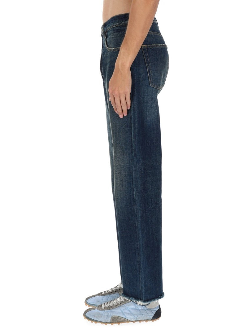 Maison Margiela Five Pockets Cotton Faded Straight-Leg Jeans