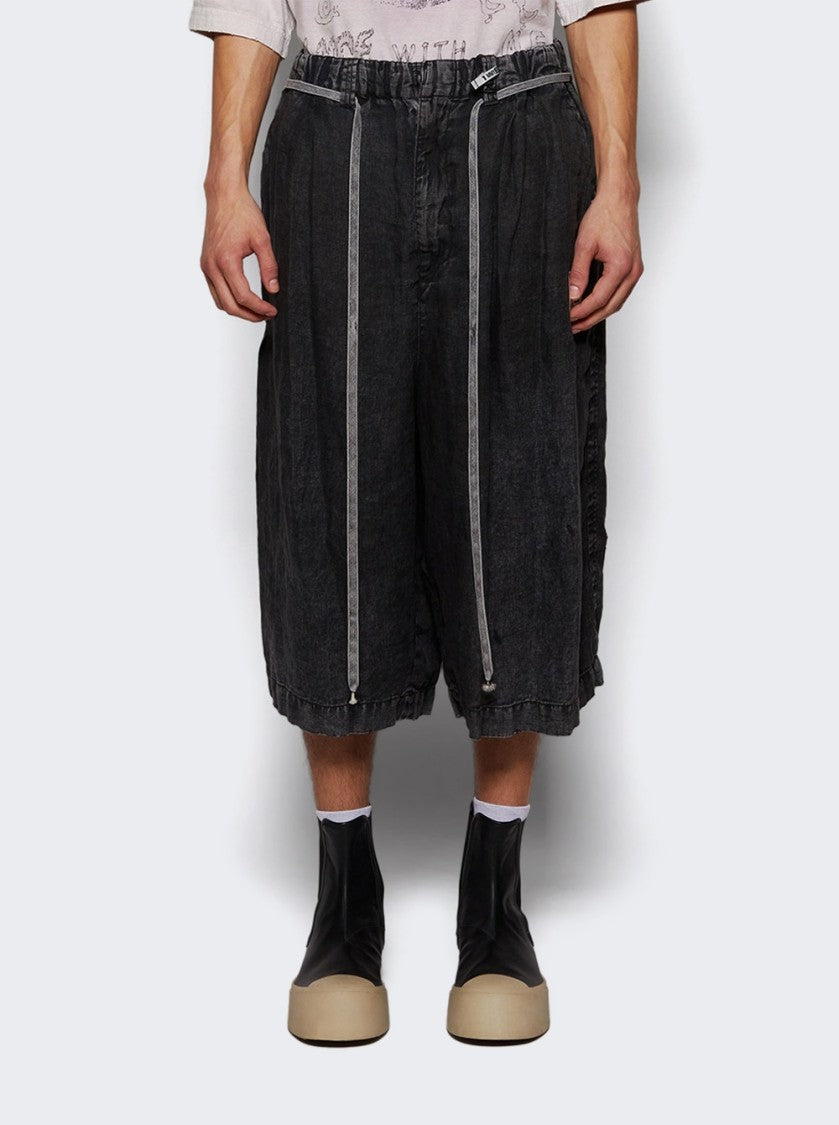 Maison Mihara Yasuhiro Aged Wide Shorts Black