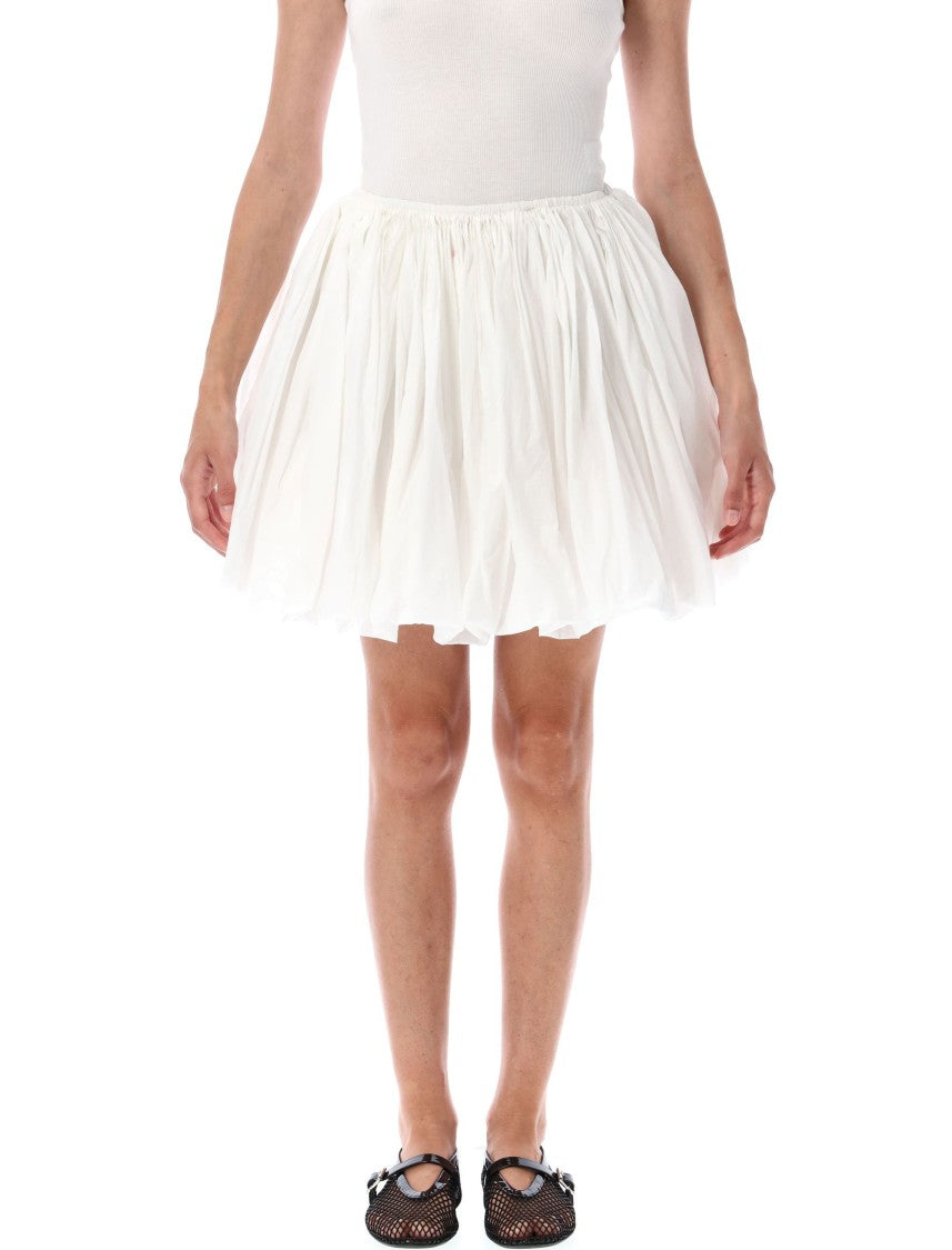 Alaïa Soft Nylon Bubble Mini Skirt