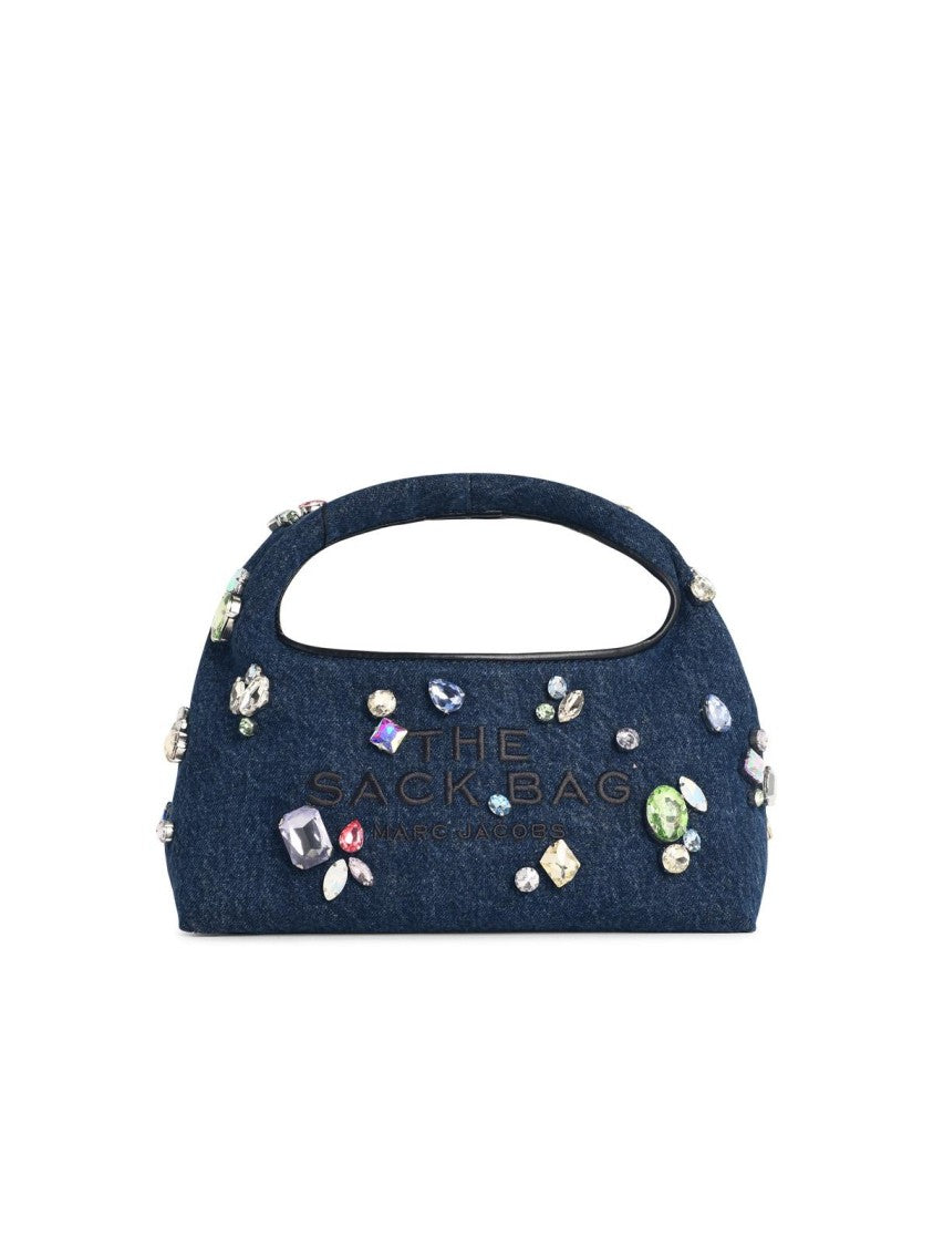 Marc Jacobs (The) Mini Sack Gem' Blue Cotton Bag
