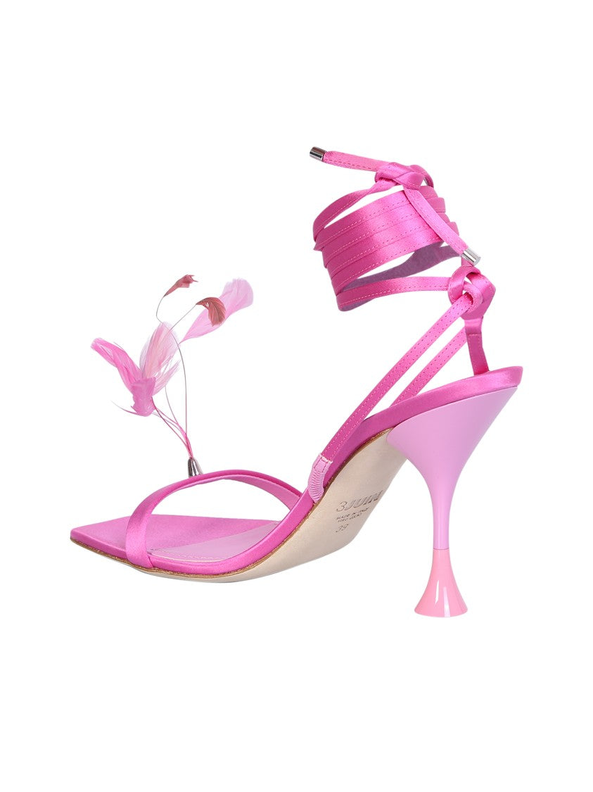 3Juin Pink Leather Sandals