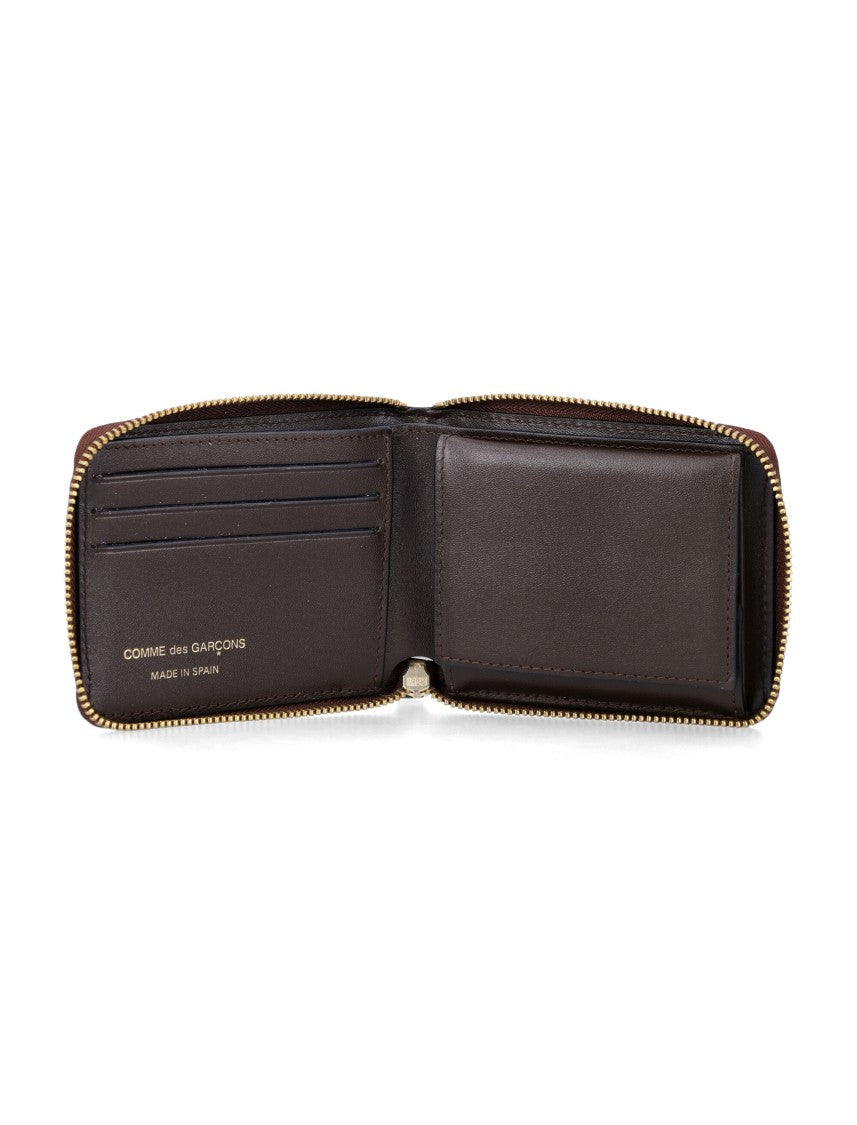 Comme Des Garçons Smooth Leather Compact Zip-Around Wallet