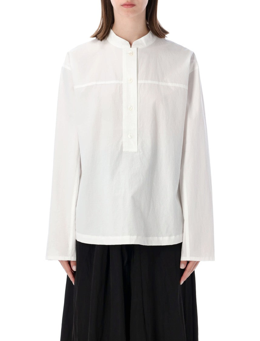 Studio Nicholson Vega Boxy Band Collar Shirt
