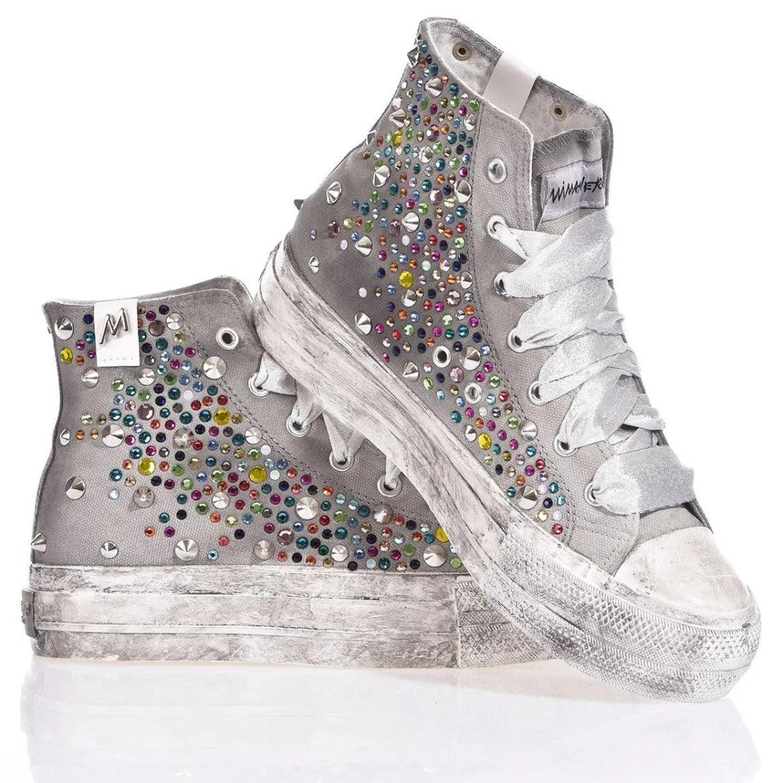 Mimanera Airlines Platform Swarovski Mix Sneakers