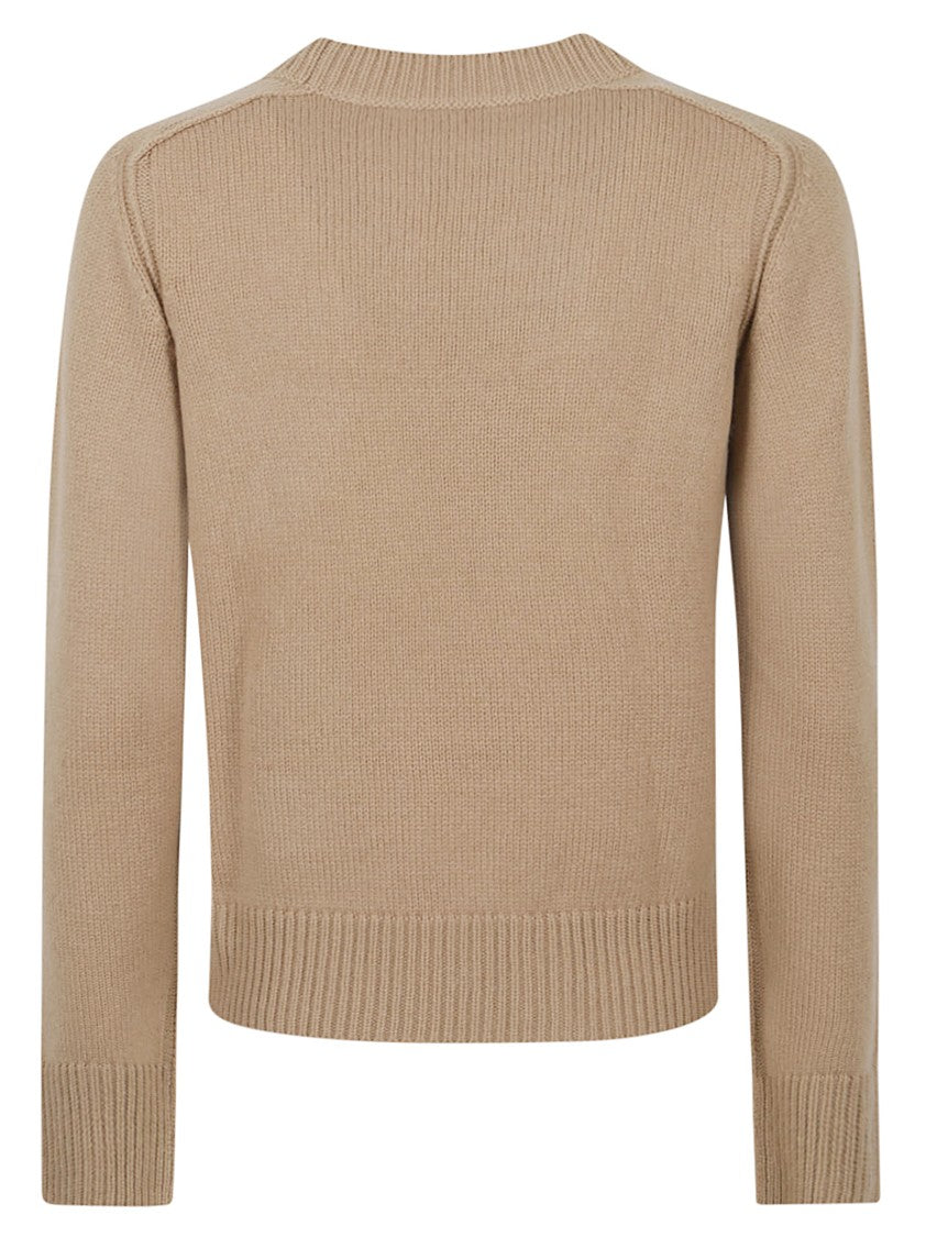 Burberry Wool Cashmere-Blend Equestrian Knight Sweater