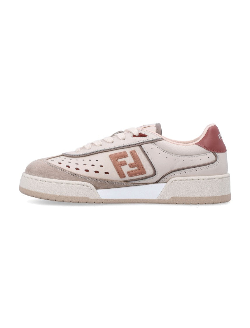 Fendi Fendi Match Sneakers With Leather Upper And Logo Accents