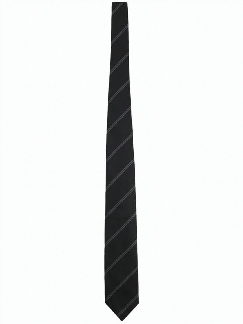 Tom Ford Silk Necktie With Diagonal Stripe Pattern