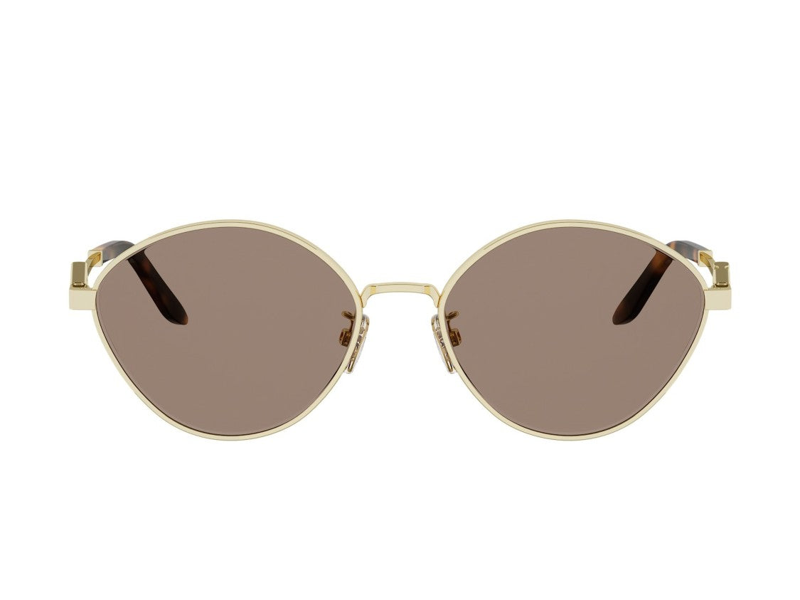 Fendi Gold Fe40217u Round Metal Sunglasses