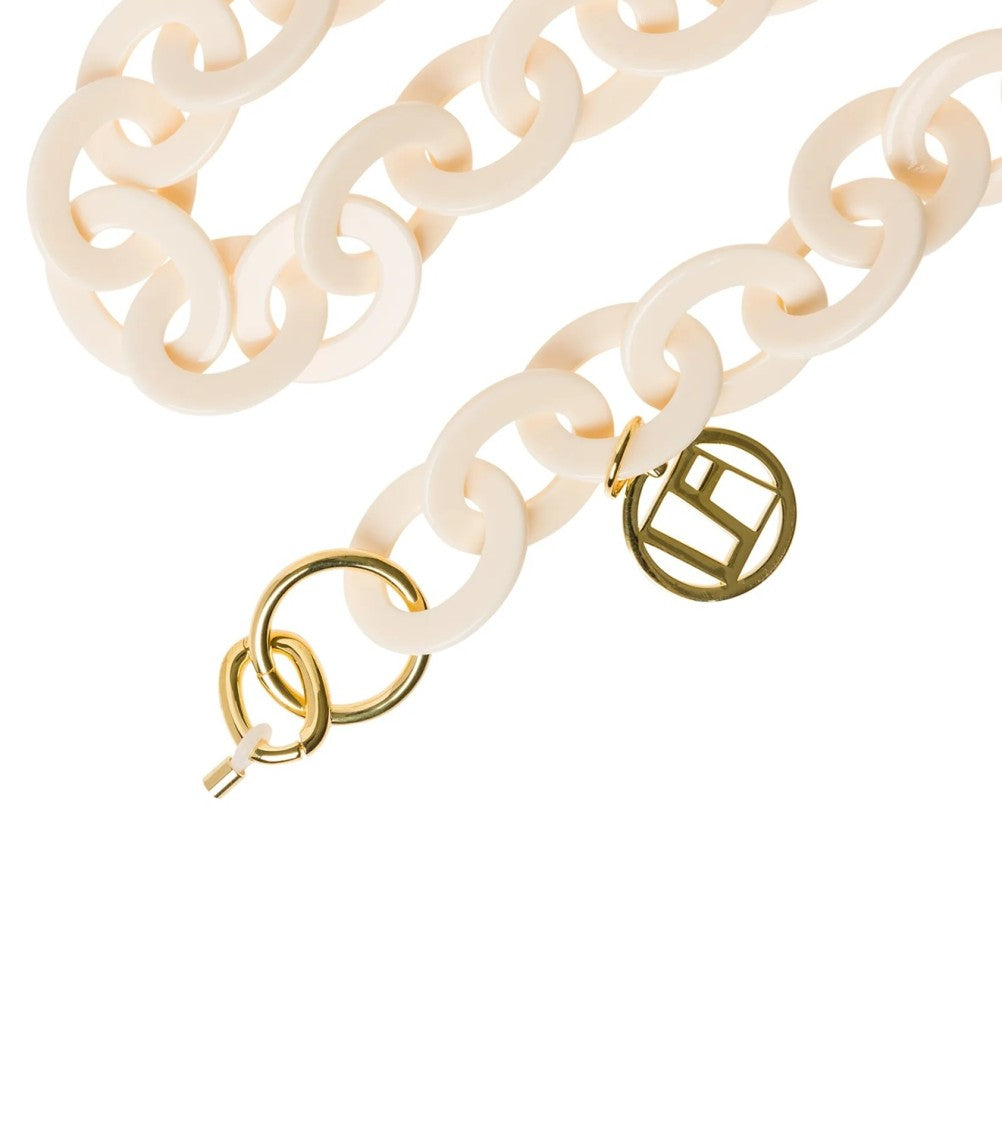 Linda Farrow Peach Link Acetate Chain