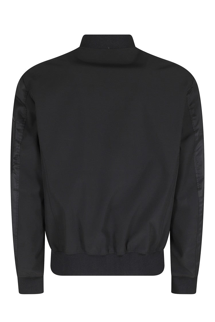 Blauer Black Rocky Ribbed Trim Water Repellent Polyamide Bomber Jacket
