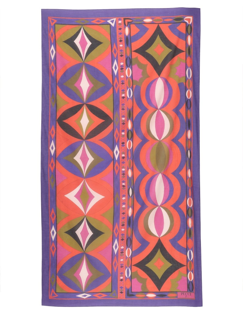 Pucci Geometric Pattern Cotton Pareo