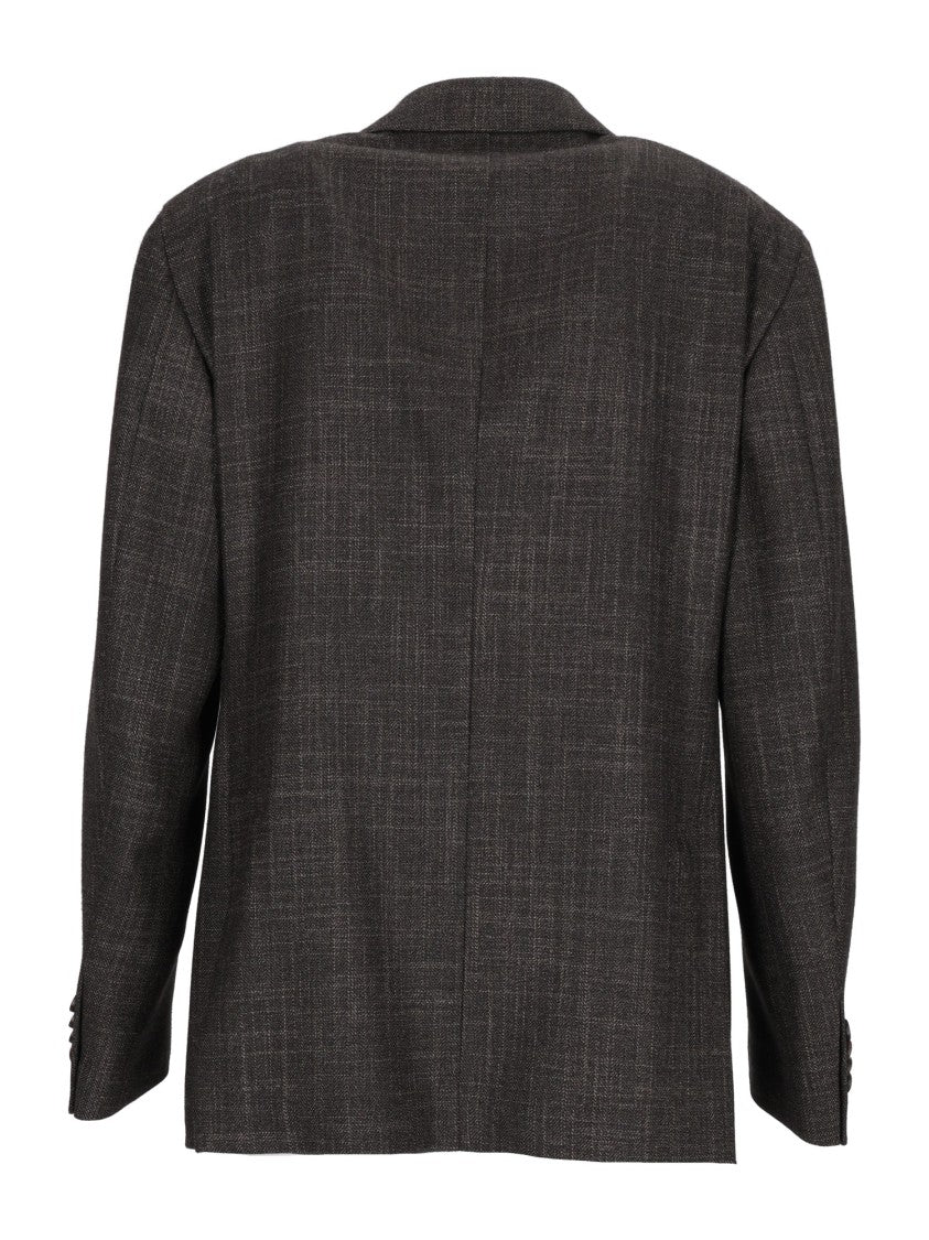 Luigi Bianchi Sartoria Drop 7 Check Pattern Blazer
